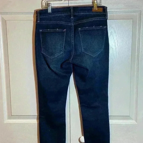 Abercrombie & Finch Womens 2S/26 Harper Ankle Jeans|Dark Wash|Cut Off|Distressed - Picture 10 of 10